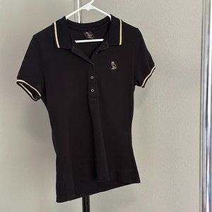 OVO Women's Black Short Sleeve Polo